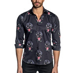 Jared Lang // Jasper Button-Up // Black (L)