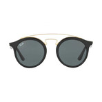 Men's Gatsby Phantos Double Bridge Sunglasses // Black + Dark Green