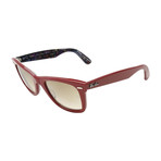 Men's Original Wayfarer Sunglasses // Red + Brown Gradient