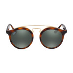 Men's Gatsby Phantos Double Bridge Sunglasses // Tortoise + Green