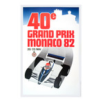 Monaco Grand Prix 1982  // 1982 Lithograph