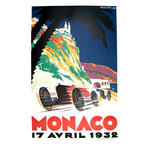 Robert Falcucci // Monaco Grand Prix 1932 // 1983 Lithograph