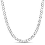 Curb Chain Necklace // Silver (24")