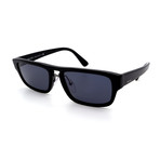 Men's PR05VS-1AB0A9 Rectangular Sunglasses // Black + Gray