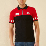 Color Block Polo // Red (M)