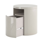 Mulberry Side Table (Glossy White)