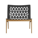 Elmstead Lounge Chair // Black Leather