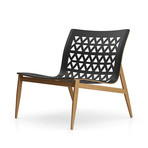 Elmstead Lounge Chair // Black Leather