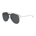 Men's 222S Sunglasses (Palladium Frame + Gray Lens)