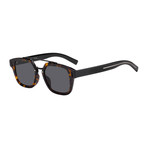 Men's Fraction Sunglasses (Black Frame + Gray Lens)