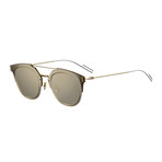 Men's Composit Navigator Sunglasses (Palladium Frame + Gray Lens)