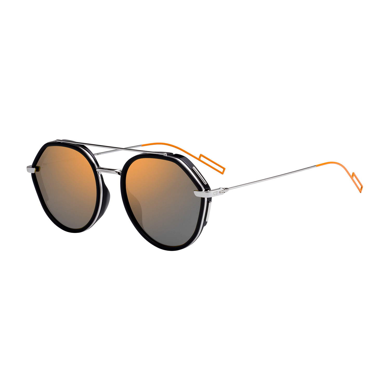 Men's 219S Sunglasses (Black Frame + Orange Gray Lens ...