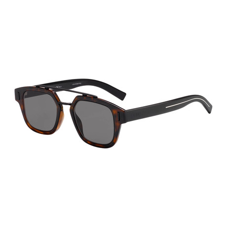 Men's Aviator Sunglasses // Gray + Dark Havana