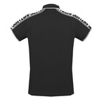 Men's Polo Shirt // Black + White V2 (S)