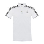Men's Polo Shirt // White + Black (S)