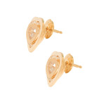 Chopard Happy Diamond 18k Yellow Gold Diamond Stud Earrings