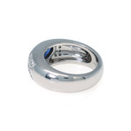 Chopard 18k White Gold Diamond + Sapphire Ring // Ring Size: 5.5