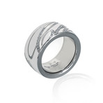 Chopard 18k White Gold Diamond Chopardissimo Ring // Ring Size: 6.25