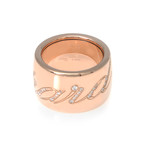 Chopard 18k Rose Gold Diamond Chopardissimo Ring // Ring Size: 6.75