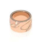 Chopard 18k Rose Gold Diamond Chopardissimo Ring // Ring Size: 7.25