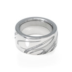 Chopard 18k White Gold Diamond Chopardissimo Ring // Ring Size: 6.25