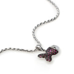 Chopard 18k White Gold Ruby Necklace
