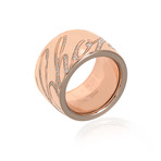 Chopard 18k Rose Gold Diamond Chopardissimo Ring // Ring Size: 6.75
