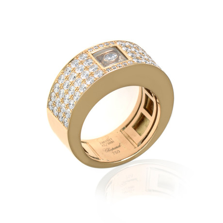 Chopard 18k Yellow Gold Diamond Ring // Ring Size: 6.25