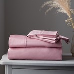 Daliah Cotton Bedding Set // 400TC // Light Pink (Queen)