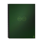 Rocketbook Core // Lined and Dot-Grid Notebook Bundle // 1 Letter Size + 1 Mini // Terrestrial Green Cover