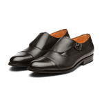 William Leather Monkstrap Shoes // Black (US: 7)