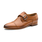 William Leather Monkstrap Shoes // Tan (US: 7)
