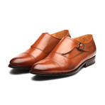 William Leather Monkstrap Shoes // Cognac (US: 13)