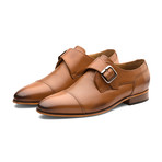 William Leather Monkstrap Shoes // Tan (US: 10)
