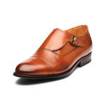 William Leather Monkstrap Shoes // Cognac (US: 9)