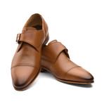 William Leather Monkstrap Shoes // Tan (US: 10)