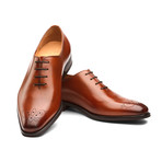 Wholecut Oxford Leather Shoes // Cognac (US: 8)