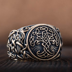 Bronze Viking Collection // Mammen Ornament Signet + Yggdrasil (6)