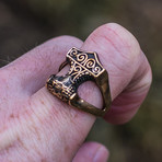 Bronze Viking Collection // Mjolnir Ring (9)