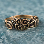 Bronze Viking Collection // Fenrir Norse Wolf Ring (10)
