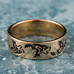 Bronze Viking Collection // Wolf Ornament Ring // Bronze (9)