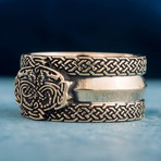 Bronze Viking Collection // Viking Ornament Ring + Wolves (7)