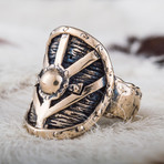 Bronze Viking Collection // Lagertha's Shield Ring (11)
