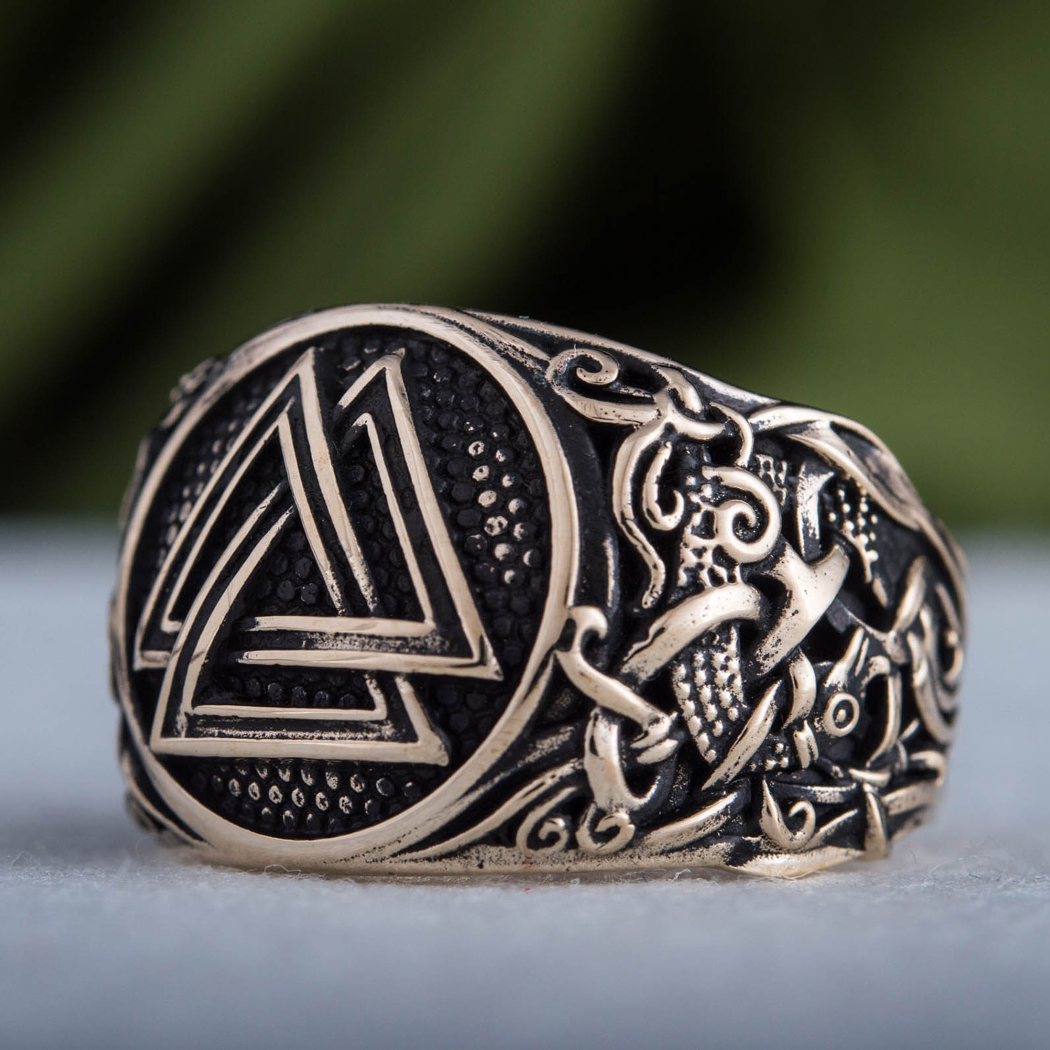 Bronze Viking Collection // Mammen Ornament Signet + Valknut (6 ...