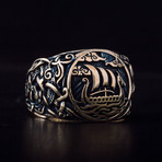 Bronze Viking Collection // Mammen Ornament Signet + Drakkar (11)