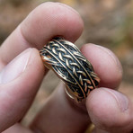 Bronze Viking Collection // Viking Knit Ring (10.5)