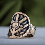 Bronze Viking Collection // Lagertha's Shield Ring (8)