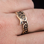 Bronze Viking Collection // Fenrir the Viking Wolf Ring (10.5)