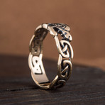 Bronze Viking Collection // Fenrir the Viking Wolf Ring (10.5)
