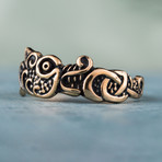 Bronze Viking Collection // Fenrir Norse Wolf Ring (12)